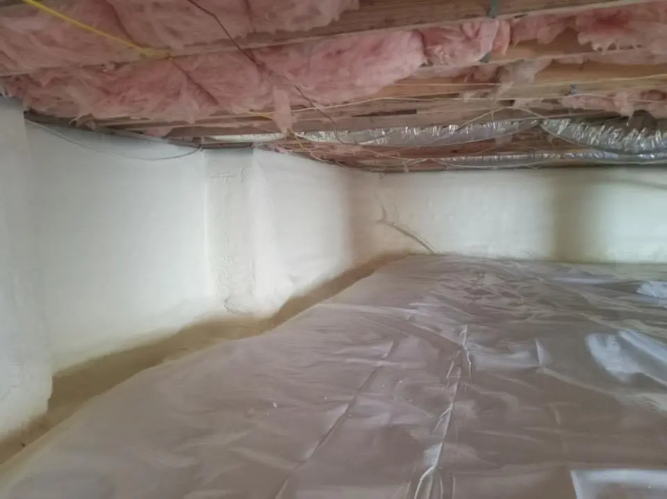 Crawl space encapsulation with closed-cell spray foam for Roof Maintenance in Port Orange